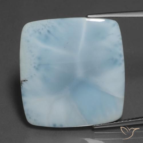 16.38ct Naturel Bleu bébé Larimar, Coussin, Opaque