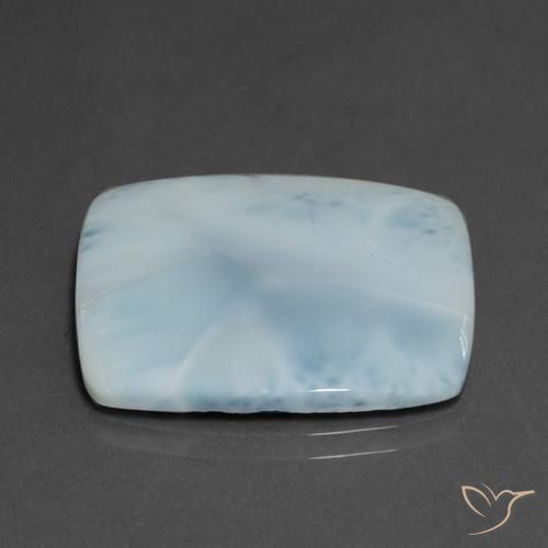 Larimar Bleu bébé naturelle Coussin, 16.38 ct, Opaque