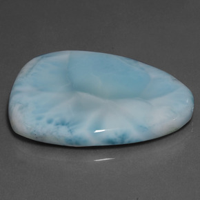 Larimar Bleu bébé naturelle Forme fantaisie, 64.62 ct, Opaque