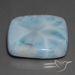 Larimar Bleu clair naturelle Coussin, 58.94 ct, Opaque
