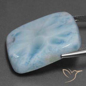 Larimar Bleu clair naturelle Coussin, 58.94 ct, Opaque