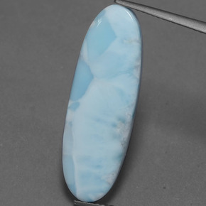 Larimar Bleu naturelle Coupe ovale, 10.93 ct, Opaque
