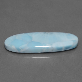 Larimar Bleu naturelle Coupe ovale, 10.93 ct, Opaque