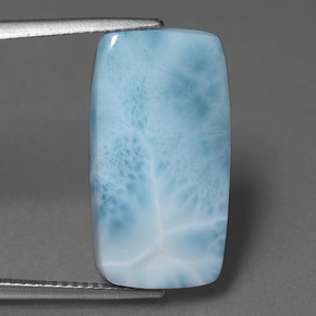 Larimar Bleu bébé naturelle Coupe coussin, 11.30 ct, Opaque