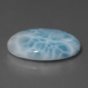 Larimar Bleu naturelle Coupe ovale, 22.03 ct, Opaque