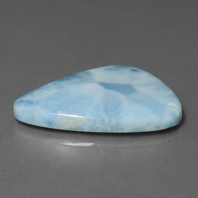 Larimar bleu naturelle forme fantaisie, 18,86 ct, opaque