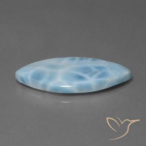 Larimar Bleu bébé naturelle Marquise, 14.85 ct, Opaque