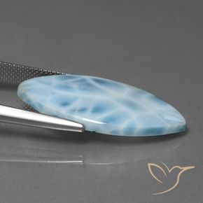 Larimar Bleu bébé naturelle Marquise, 14.85 ct, Opaque