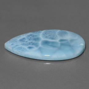 Larimar Bleu naturelle En forme de poire, 28.91 ct, Opaque