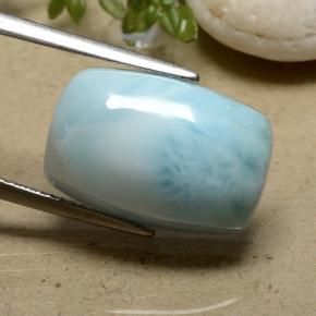 Larimar Vert bleu naturelle Coupe coussin, 10.59 ct, Opaque