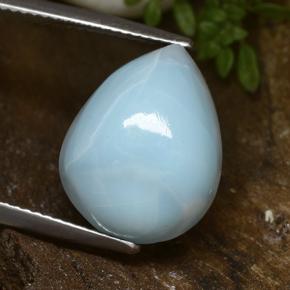 Larimar Vert bleu naturelle En forme de poire, 12.95 ct, Opaque