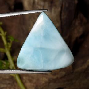 Larimar bleue naturelle trillion, 25,27 ct, opaque