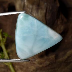 Larimar bleue naturelle trillion, 25,27 ct, opaque