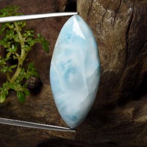Larimar Bleu clair naturelle Marquise, 29.71 ct, Opaque