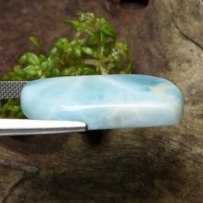 Larimar bleue naturelle forme fantaisie, 20,35 ct, opaque