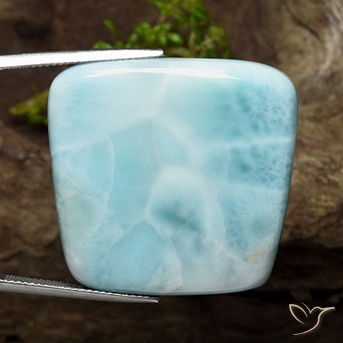 57.85ct Naturel Bleu mousse de mer Larimar, Fantaisie, Opaque