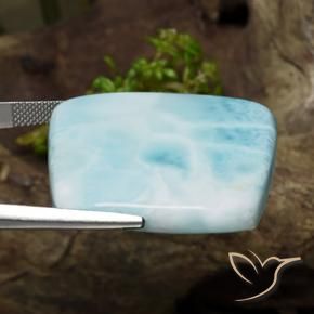 Larimar Bleu mousse de mer naturelle Fantaisie, 57.85 ct, Opaque