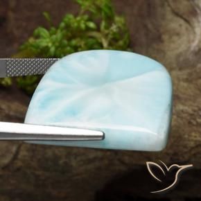 Larimar Bleu verdâtre léger naturelle Fantaisie, 50.61 ct, Opaque
