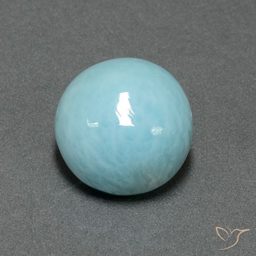 5.96ct Naturel Bleu verdâtre léger Larimar, Tour, Opaque