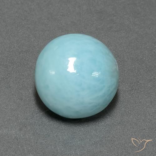 Larimar Bleu verdâtre léger naturelle Tour, 5.96 ct, Opaque