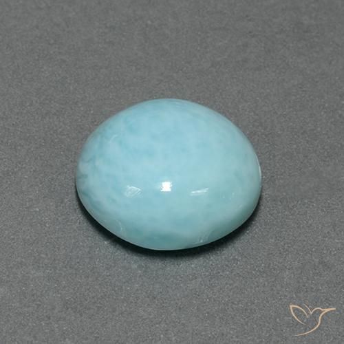 Larimar Bleu verdâtre léger naturelle Tour, 5.96 ct, Opaque