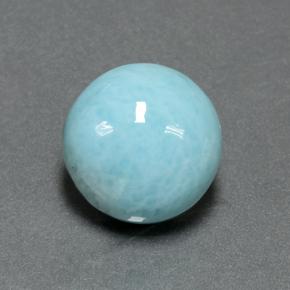 Larimar bleue naturelle coupe roude, 6,99 ct, opaque