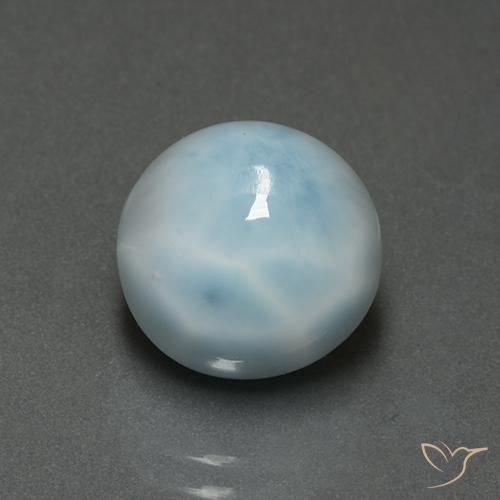 5.43ct Naturel Bleu clair Larimar, Tour, Opaque