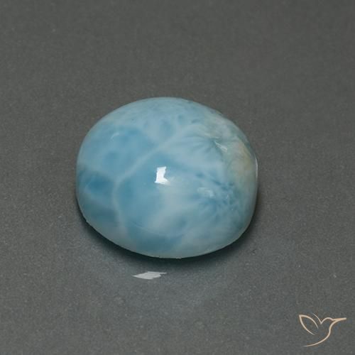 Larimar Bleu clair naturelle Tour, 6.73 ct, Opaque