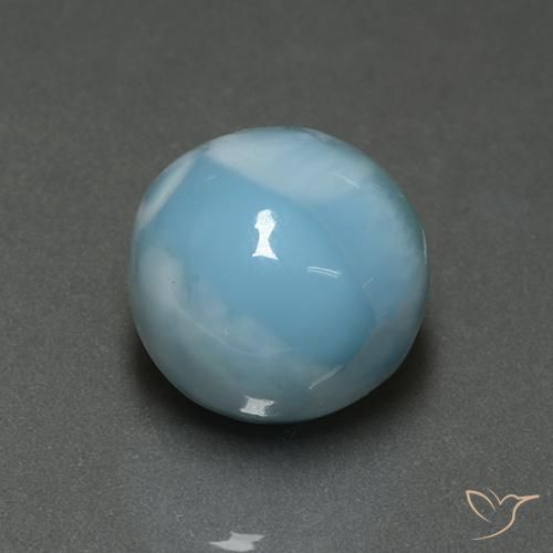 7.09ct Naturel Bleu clair Larimar, Tour, Opaque