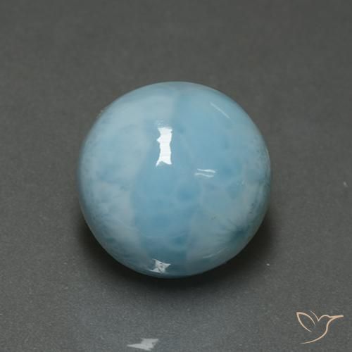 Larimar Bleu clair naturelle Tour, 6.82 ct, Opaque