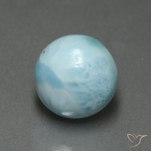 6.37ct Naturel Bleu clair Larimar, Tour, Opaque