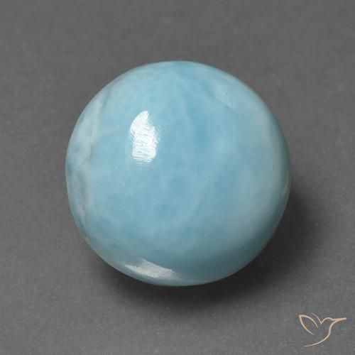 6.89ct Naturel Bleu ciel Larimar, Tour, Opaque