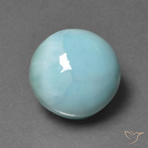 6.92ct Naturel Bleu clair Larimar, Tour, Opaque