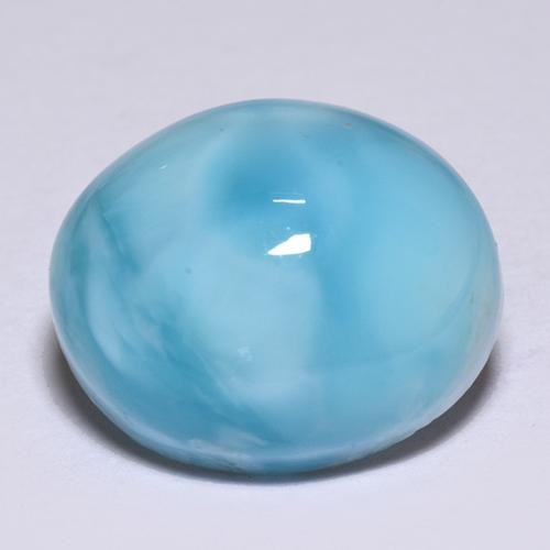 Larimar Bleu naturelle Coupe ovale, 4.96 ct, Opaque