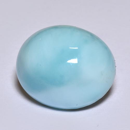 Larimar Bleu naturelle Coupe ovale, 5.63 ct, Opaque