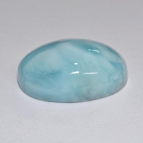 Larimar Bleu naturelle Coupe ovale, 13.07 ct, Opaque