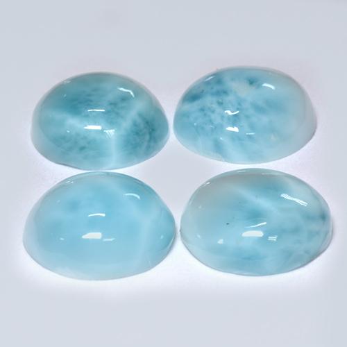 Achetez naturel 12,18ct turquoise larimar gems, coupe roude, en provenance république dominicaine chez gemselect. en stock, livraison internationale!