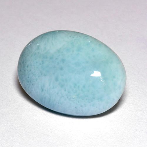 Larimar Bleu naturelle Coupe ovale, 4.71 ct, Opaque