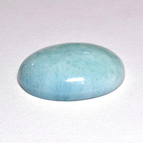 Larimar Bleu naturelle Coupe ovale, 4.71 ct, Opaque