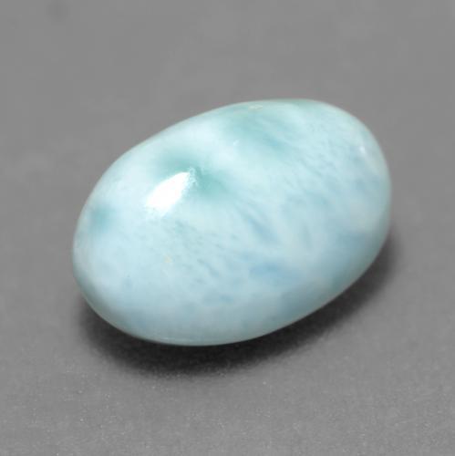 Larimar turquoise naturelle coupe ovale, 2,60 ct, opaque