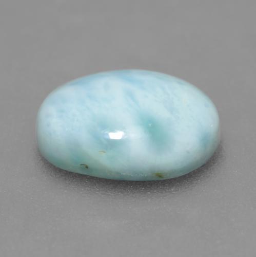 Larimar turquoise naturelle coupe ovale, 2,60 ct, opaque