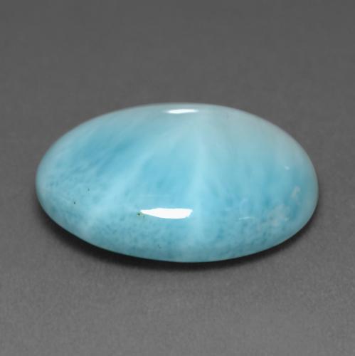 Larimar Bleu clair naturelle Coupe ovale, 7.58 ct, Opaque