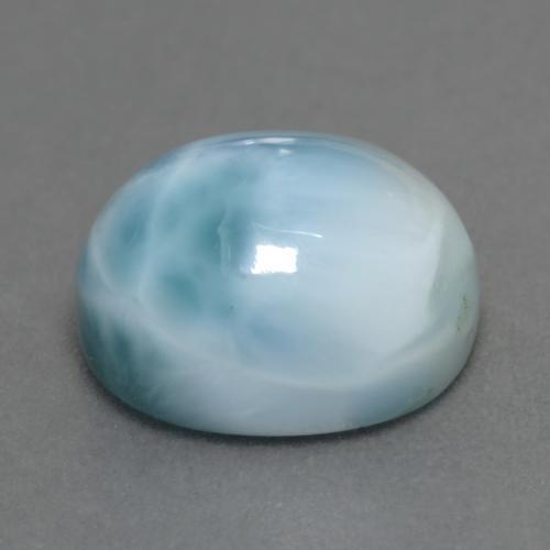 Larimar Bleu clair naturelle Coupe ovale, 6.88 ct, Opaque