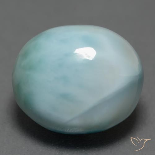 6.43ct Naturel Bleu clair Larimar, ovale, Opaque