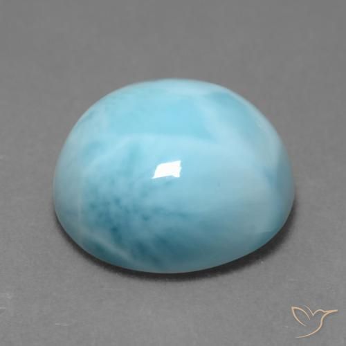 Larimar Bleu verdâtre léger naturelle Tour, 7.66 ct, Opaque