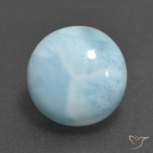 3.26ct Naturel Bleu clair Larimar, Tour, Opaque