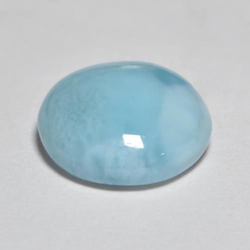 Larimar Bleu ciel naturelle Coupe roude, 3.19 ct, Opaque