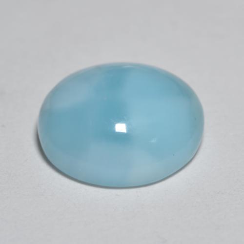Larimar Bleu clair naturelle Coupe roude, 3.09 ct, Opaque