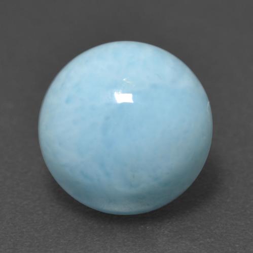Larimar Bleu clair naturelle Coupe roude, 3.28 ct, Opaque