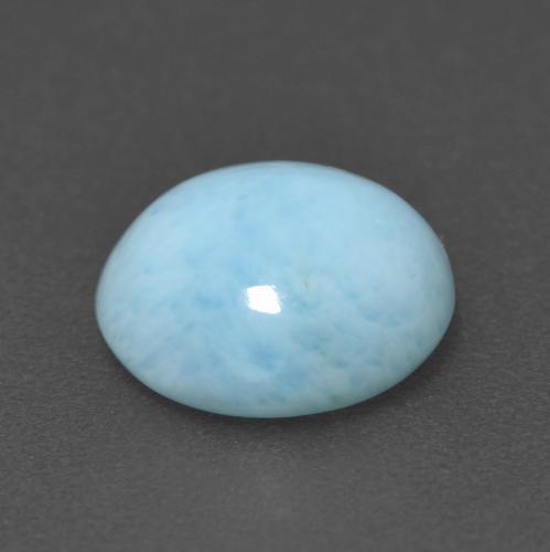 Larimar Bleu clair naturelle Coupe roude, 3.28 ct, Opaque